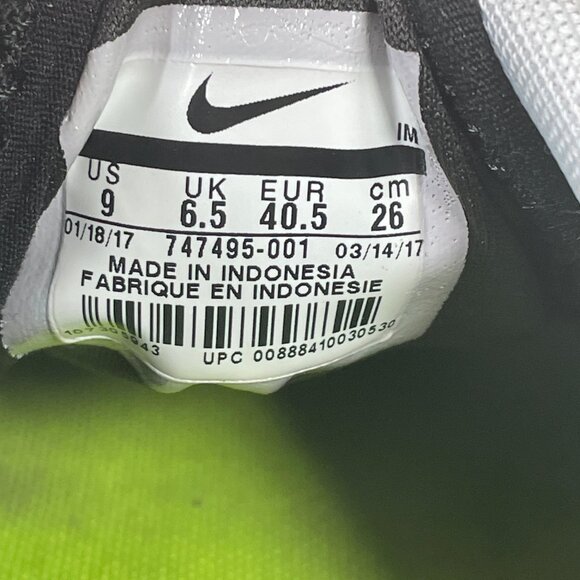 NIKE Kaishi NS Lifestyle Womens 9 Running Shoes Black Metallic Silver 747495-001 - Picture 9 of 9